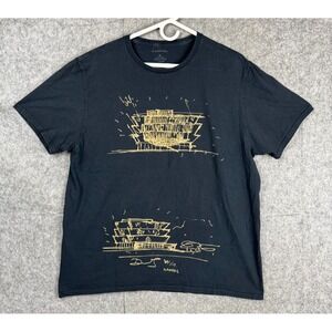 Smithsonian Museum Shirt Men's XL Black David Adjaye African Heritage Abstract